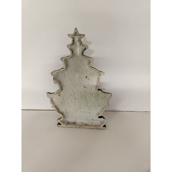 Vintage Midwest Of Cannon Falls Cast Iron CHRISTMAS TREE Doorstop 11.25" - Picture 3 of 4